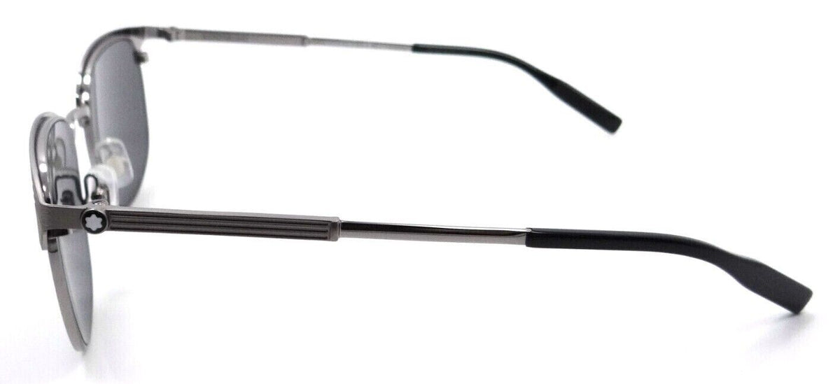 Montblanc Sunglasses MB0092S 007 54-19-145 Ruthenium / Grey Made in Italy-889652283692-classypw.com-3
