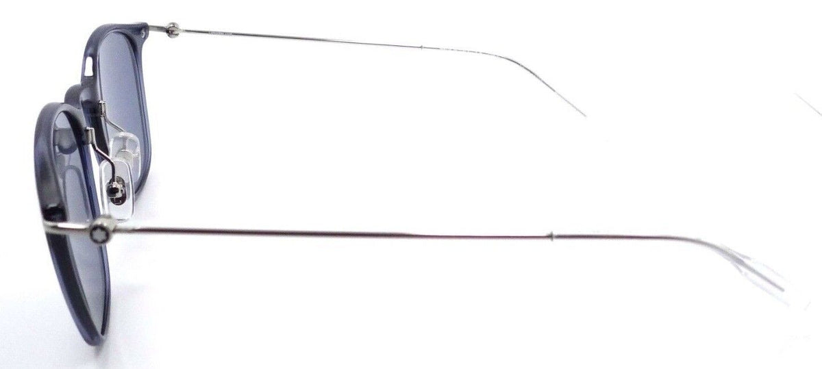 Montblanc Sunglasses MB0098S 004 49-22-145 Blue - Silver / Blue Made in Italy-889652280622-classypw.com-3