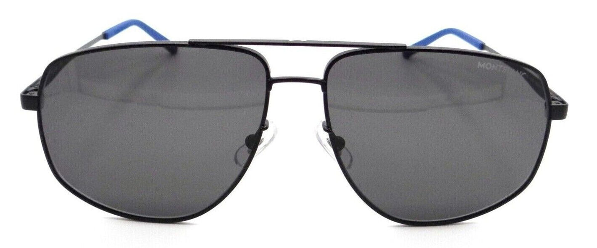 Montblanc Sunglasses MB0102S 001 60-14-145 Black / Grey Made in Japan-889652280288-classypw.com-2
