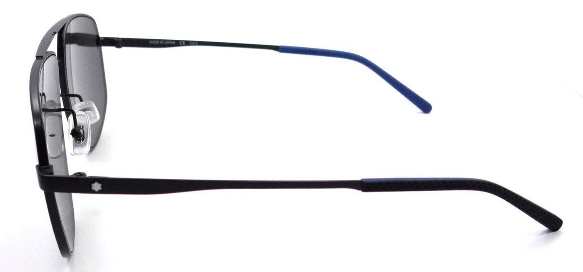 Montblanc Sunglasses MB0102S 001 60-14-145 Black / Grey Made in Japan-889652280288-classypw.com-3