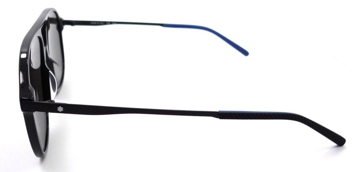 Montblanc Sunglasses MB0118S 001 59-15-145 Black / Grey Made in Italy-889652305318-classypw.com-3