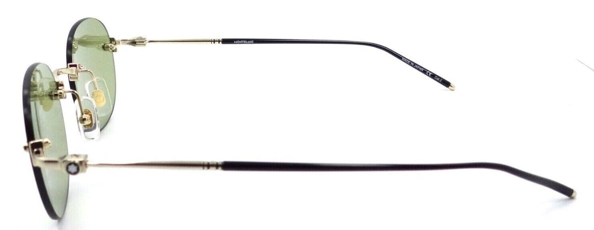 Montblanc Sunglasses MB0126S 003 51-21-145 Gold / Green Made in Japan-889652305677-classypw.com-3