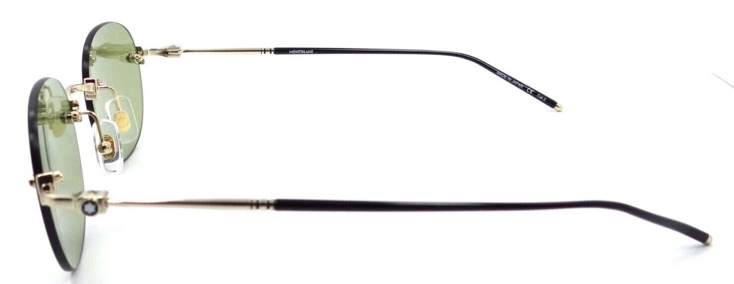 Montblanc Sunglasses MB0126S 003 51-21-145 Gold / Green Made in Japan-889652305677-classypw.com-3
