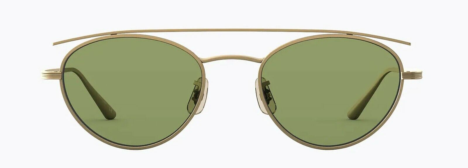 Oliver Peoples Sunglasses 1258ST 528452 The Row Hightree Antique Gold / Green C-827934432642-classypw.com-2