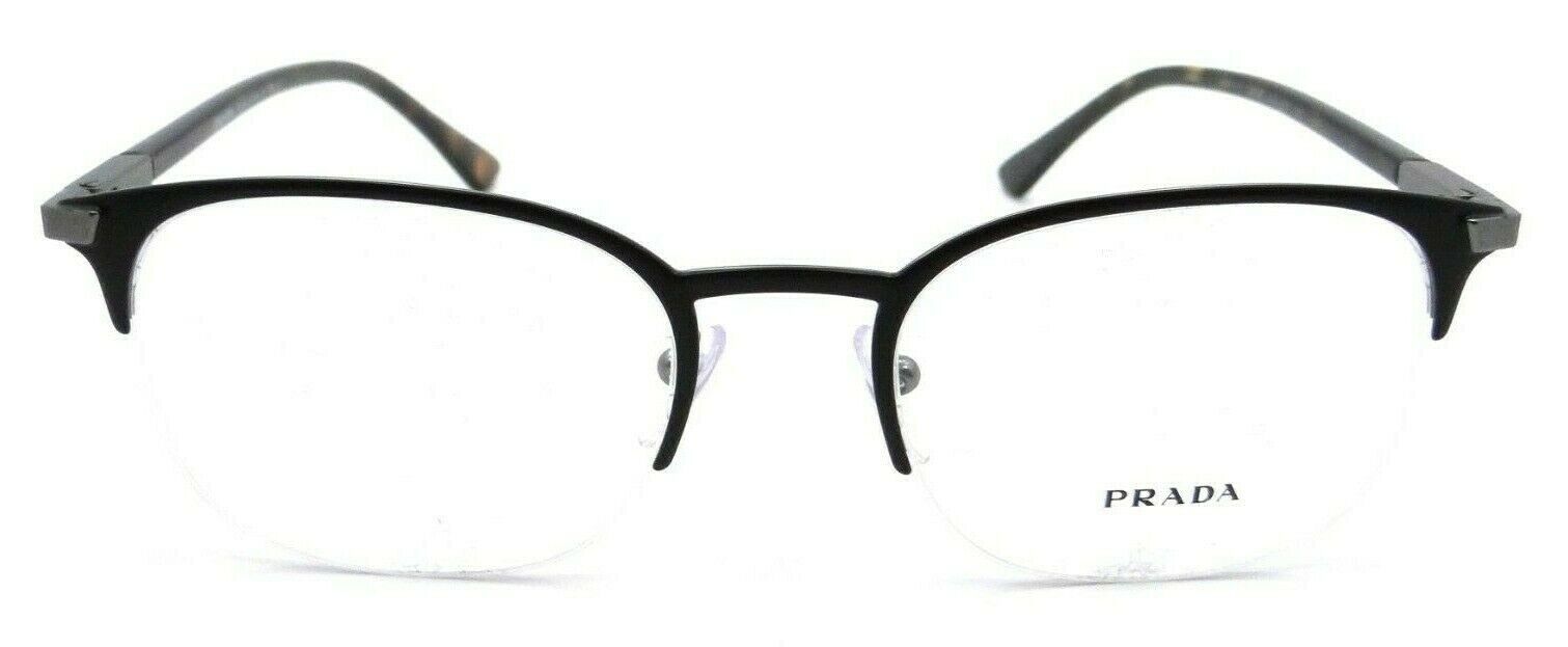 Prada Eyeglasses Frames PR 57YV 02Q-1O1 52-20-145 Matte Brown Made in Italy-8056597516693-classypw.com-1