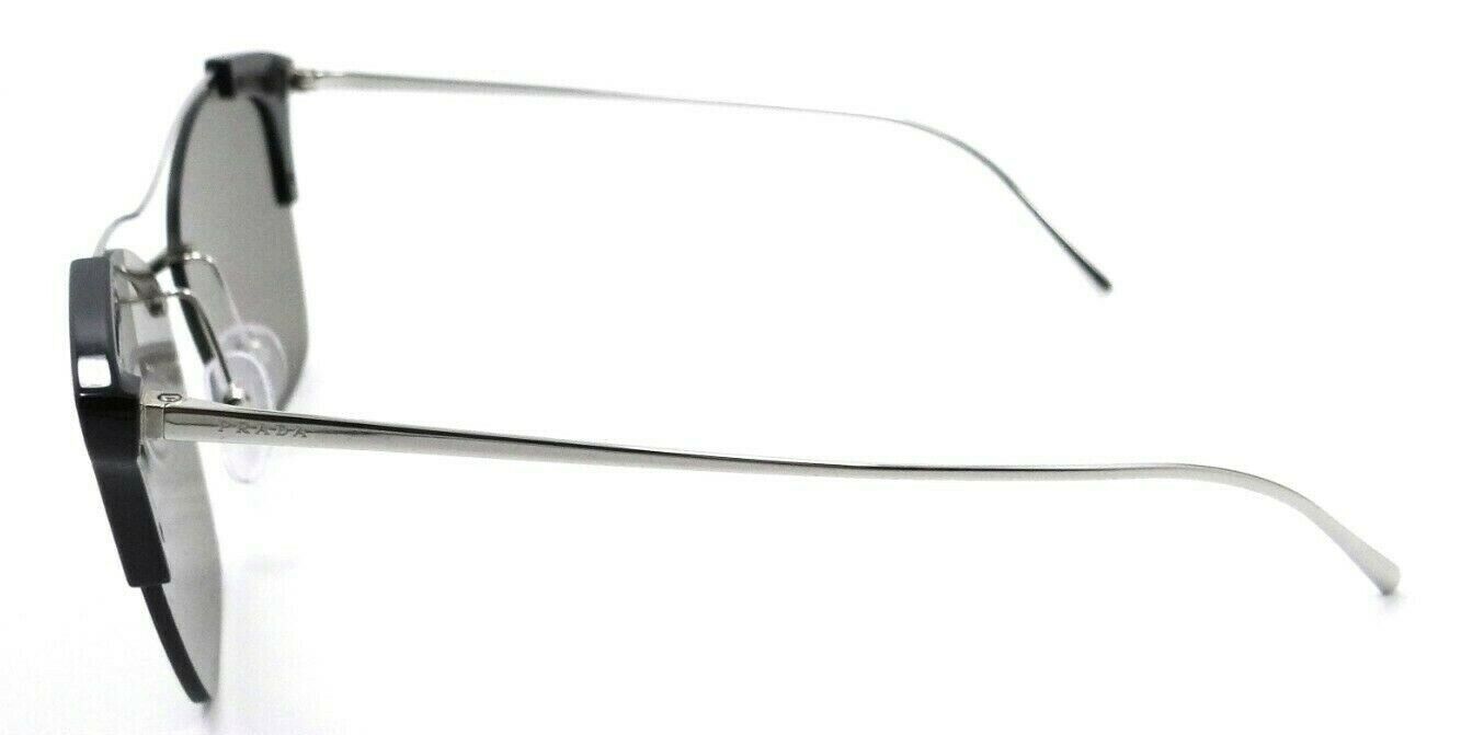 Prada Sunglasses PR 21US GAQ-1C0 57-13-140 Silver / Light Brown Mirror Italy-8053672918625-classypw.com-3