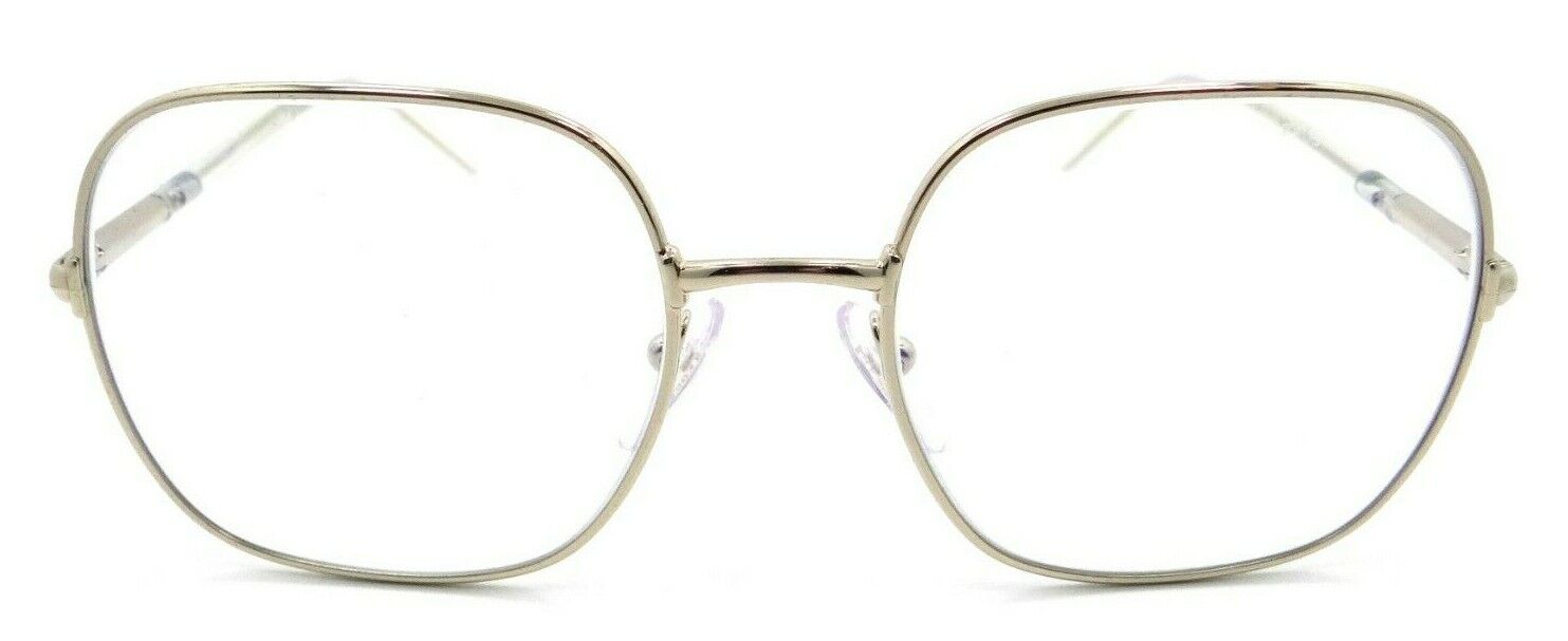 Prada Sunglasses PR 67XS ZVN-08N 55-19-140 Pale Gold / Clear Blue Light Filter-8056597449793-classypw.com-2