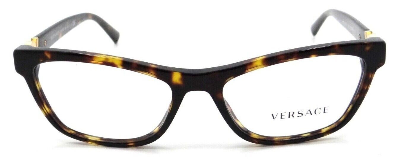 Versace Eyeglasses Frames VE 3272 108 52-16-140 Dark Havana Made in Italy-8056597049122-classypw.com-1