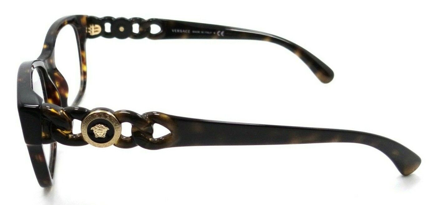 Versace Eyeglasses Frames VE 3306 108 52-17-140 Dark Havana Made in Italy-8056597524377-classypw.com-3