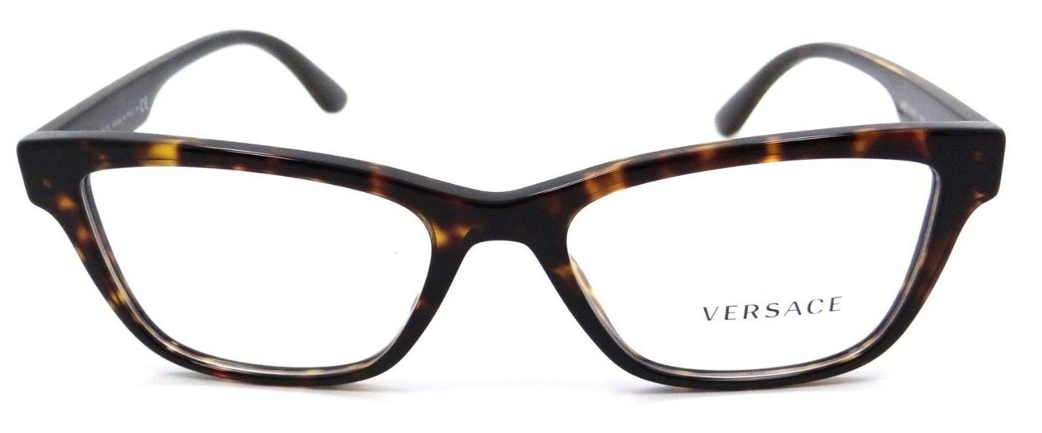 Versace Eyeglasses Frames VE 3316 108 55-18-145 Havana Made in Italy-8056597645553-classypw.com-1