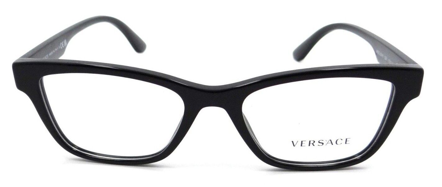 Versace Eyeglasses Frames VE 3316 GB1 53-18-145 Black Made in Italy-8056597645669-classypw.com-1
