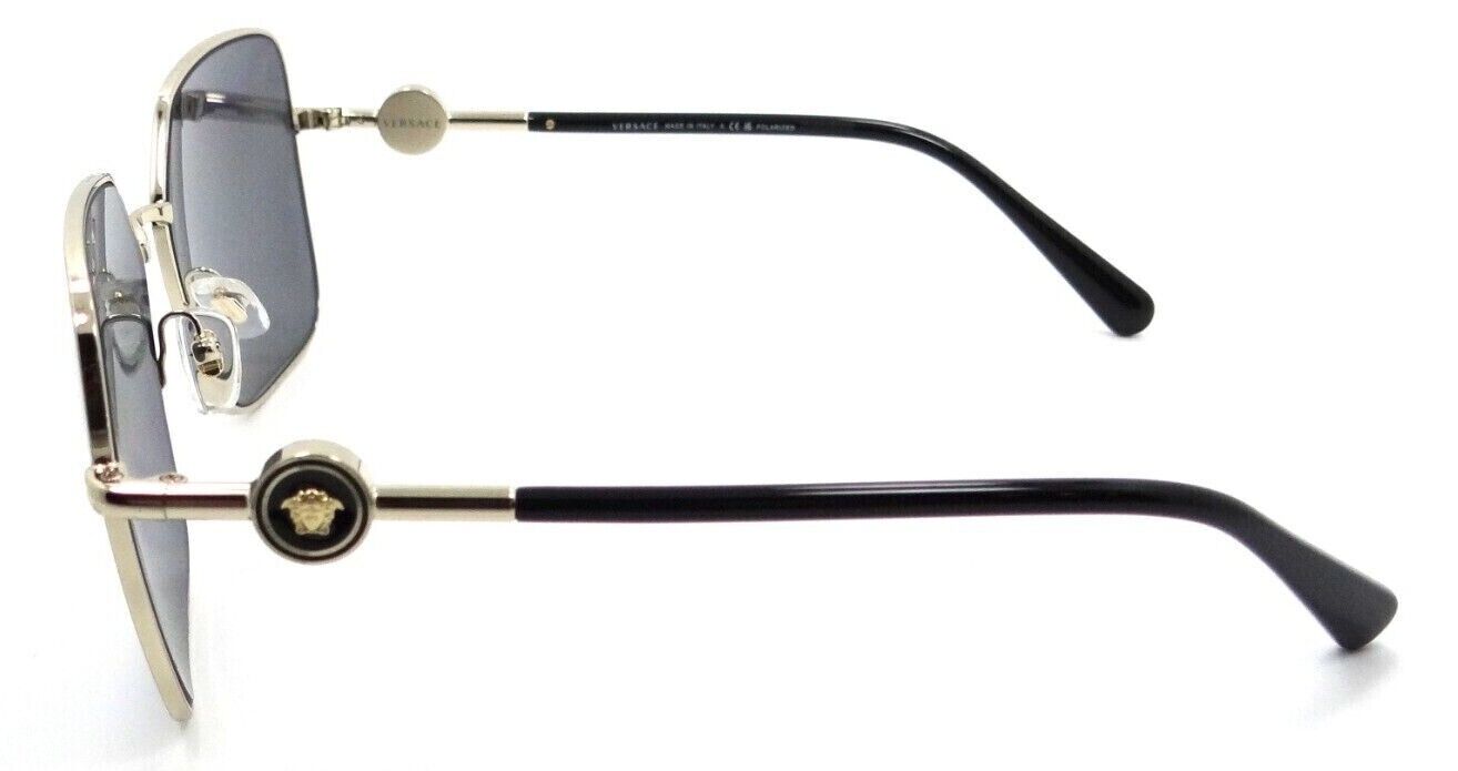 Versace Sunglasses VE 2227 1002/81 59-15-140 Gold / Dark Grey Polarized Italy-8056597353380-classypw.com-3