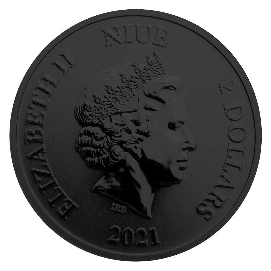 1 Oz Silver Coin 0.999 2021 $2 Niue Disney Mickey Mouse &amp; Goofy - Rocket Star-classypw.com-2