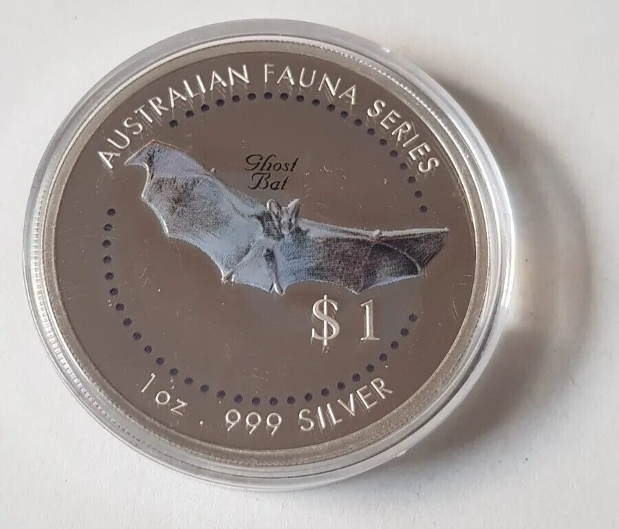 1 Oz Silver Coin 1998 Cook Islands $1 Australian Fauna Series 1 Oz Silver Coin 1998 Cook Islands $1 Australian Fauna Series