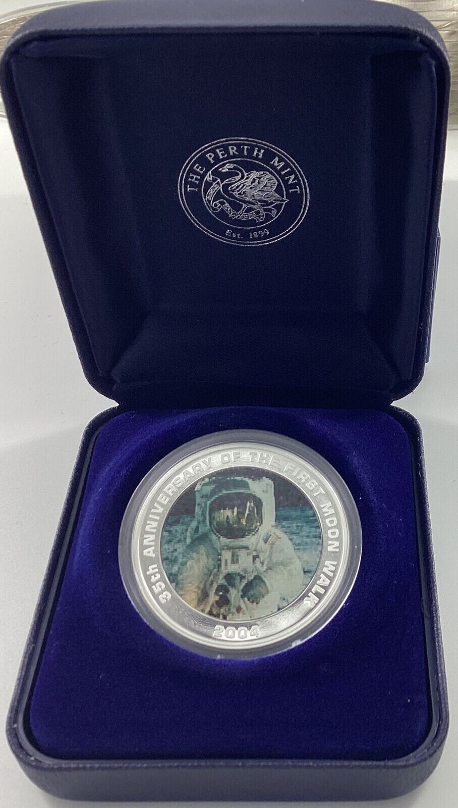 1 Oz Silver Coin 2004 $1 Australia 35th Anniversary First Moon Walk Kodak Image-classypw.com-8