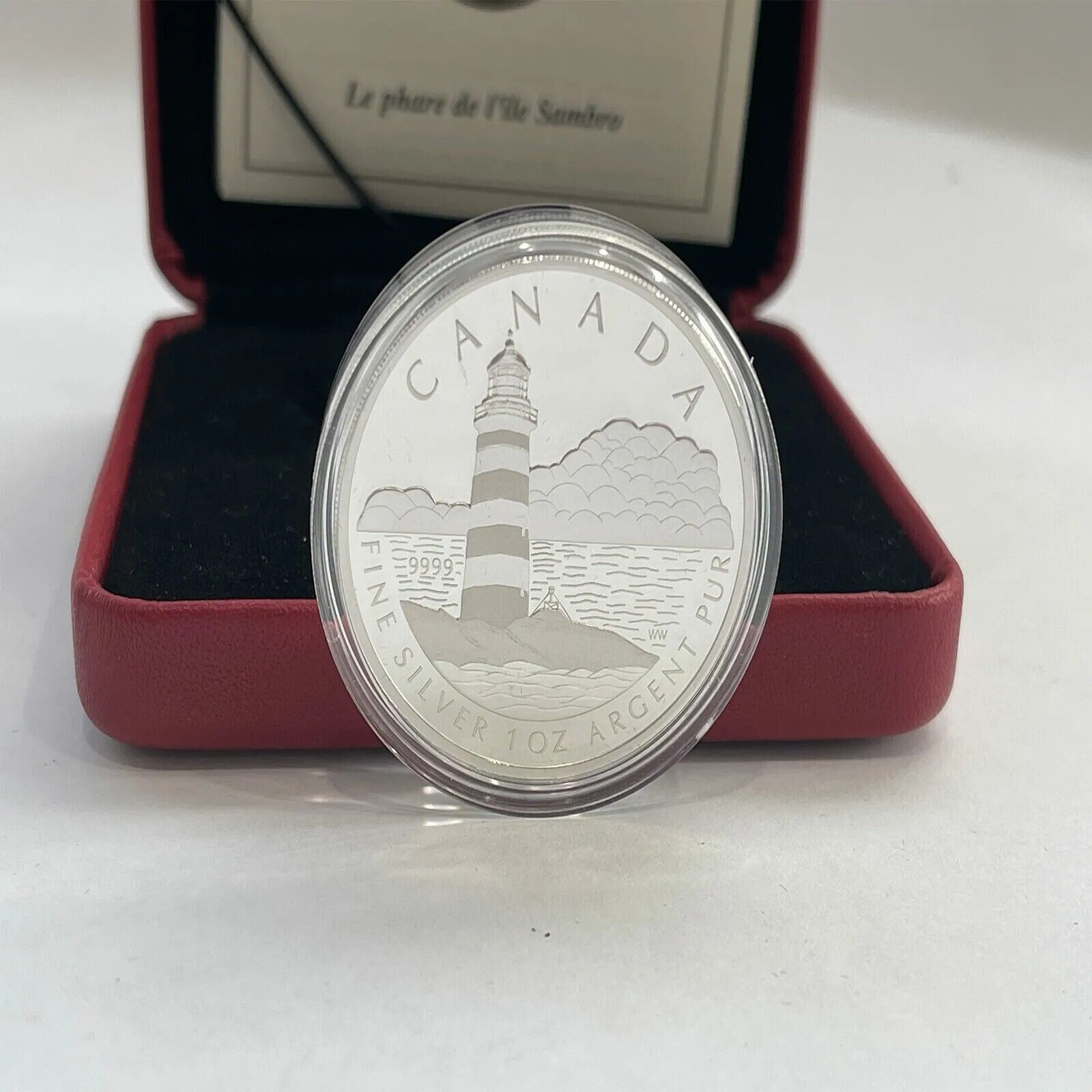 1 Oz Silver Coin 2004 Canada $20 Proof Sambro Island Lighthouse-classypw.com-3