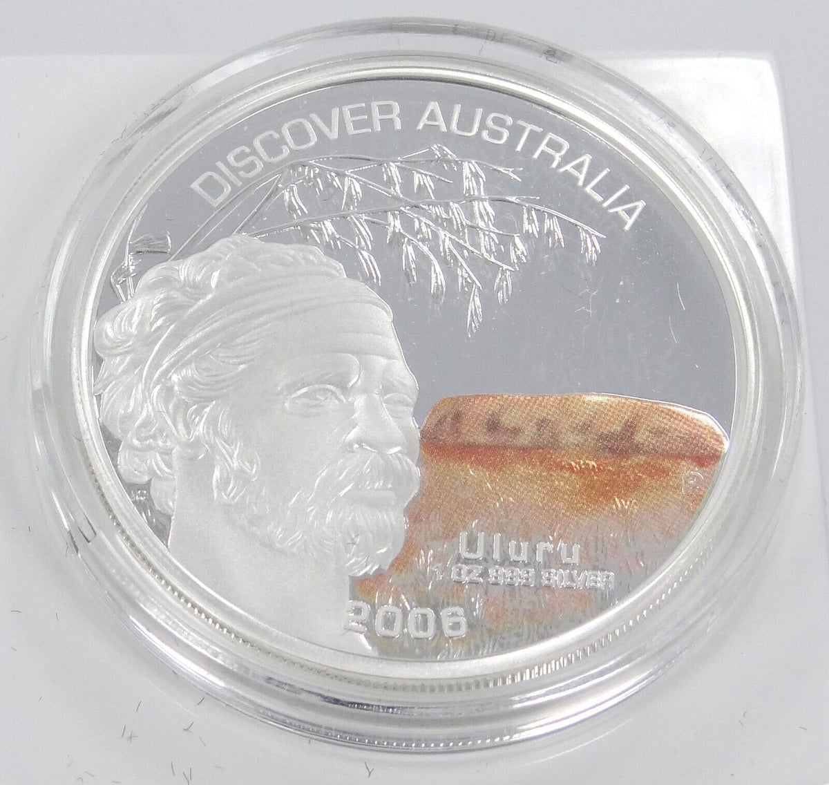 1 Oz Silver Coin 2006 $1 Australia Discover Australia Uluru Ayers Rock-classypw.com-1