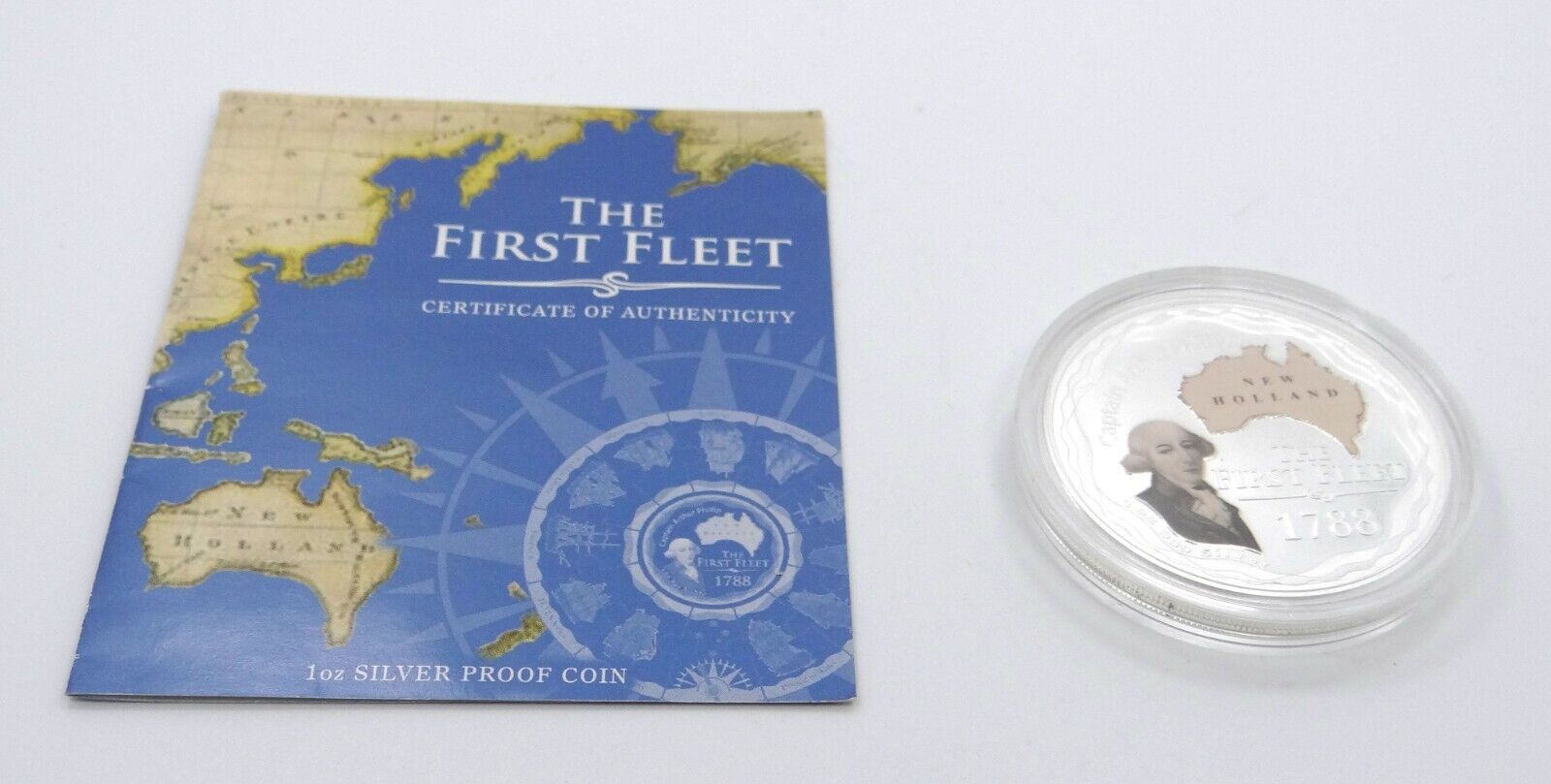 1 Oz Silver Coin 2008 $1 Australia The First Fleets 1788 Captain Arthur Phillip-classypw.com-3