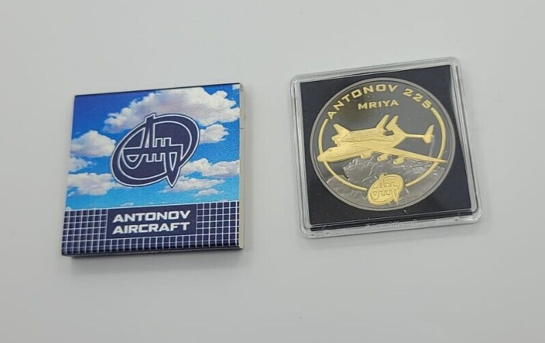 1 Oz Silver Coin 2008 Cook Islands $1 Aircraft - Antonov 225 Mriya Ruthenium-classypw.com-2