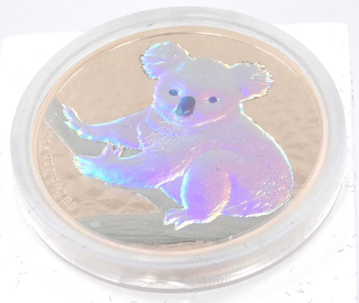 1 Oz Silver Coin 2009 Australia $1 Koala Hologram in Capsule and Box