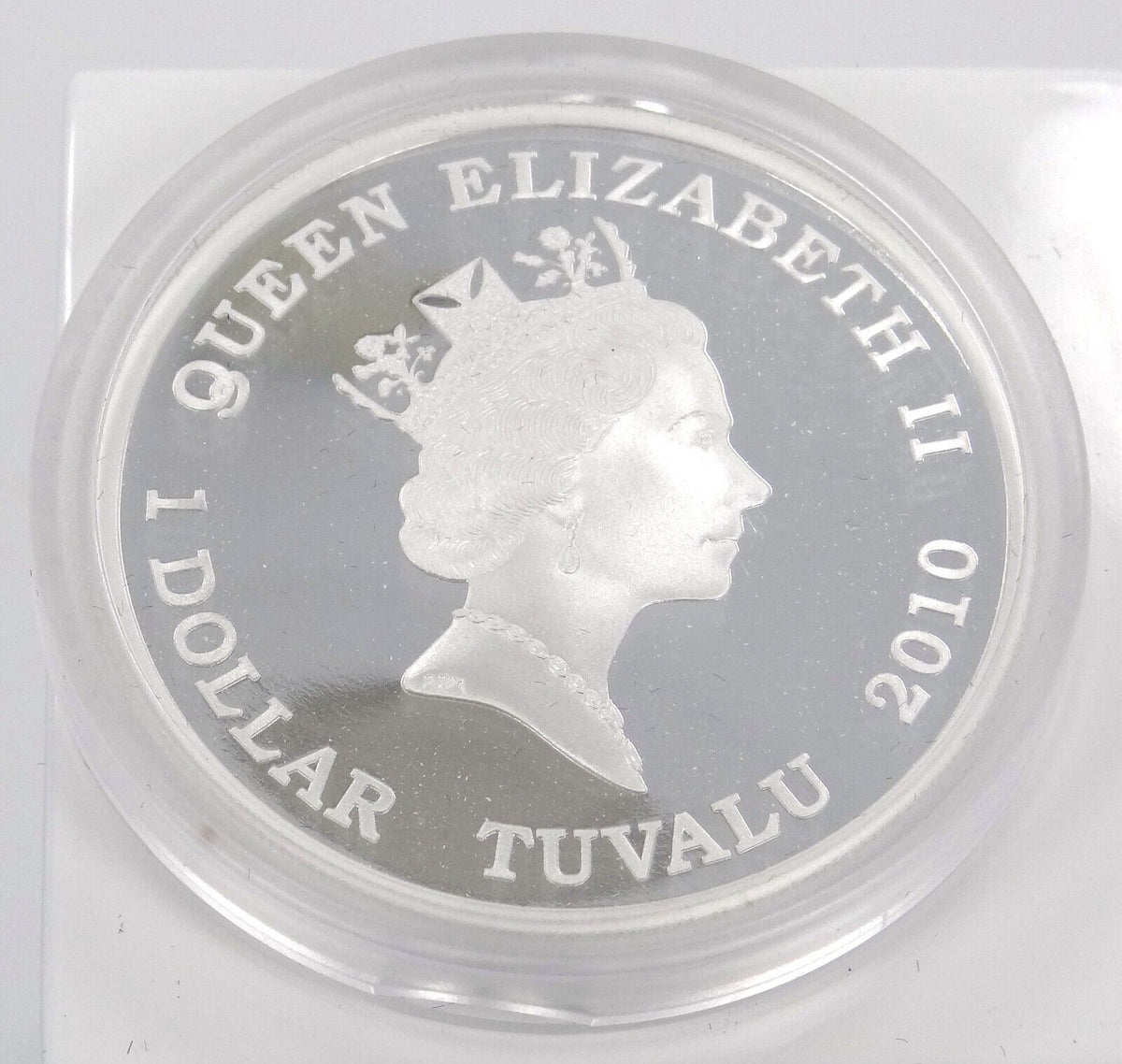 1 Oz Silver Coin 2010 $1 Tuvalu Great Composers Robert Shumann 1810-1856 Proof-classypw.com-3