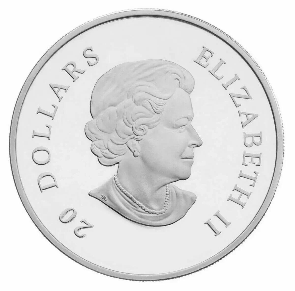 1 Oz Silver Coin 2010 $20 Canada Holiday Pine Cones Ruby Swarovski-classypw.com-2