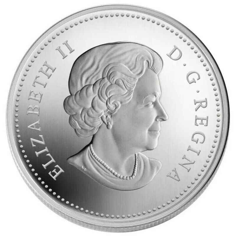 1 Oz Silver Coin 2010 $20 Canada Maple Leaf with Crystal Raindrop Swarovski-classypw.com-2