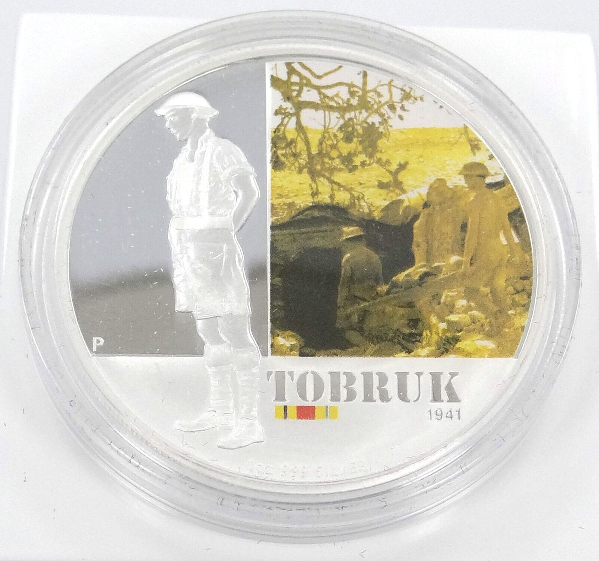 1 Oz Silver Coin 2011 $1 Australia Famous Battles in Australian History Tobruk-classypw.com-2