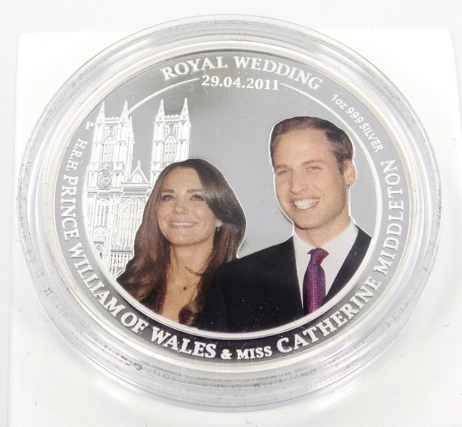 1 Oz Silver Coin 2011 $1 Australia Royal Wedding Prince William & Kate Middleton-classypw.com-1