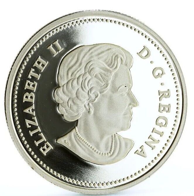 1 Oz Silver Coin 2011 $20 Canada Maple Leaf with Crystal Raindrop Swarovski-classypw.com-2