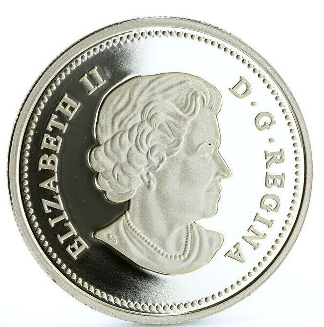1 Oz Silver Coin 2011 $20 Canada Maple Leaf with Crystal Raindrop Swarovski-classypw.com-1