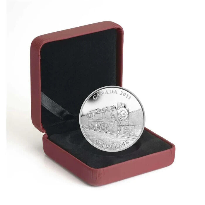 1 Oz Silver Coin 2011 Canada $20 Steam Powered Locomotive Train D-10-classypw.com-4