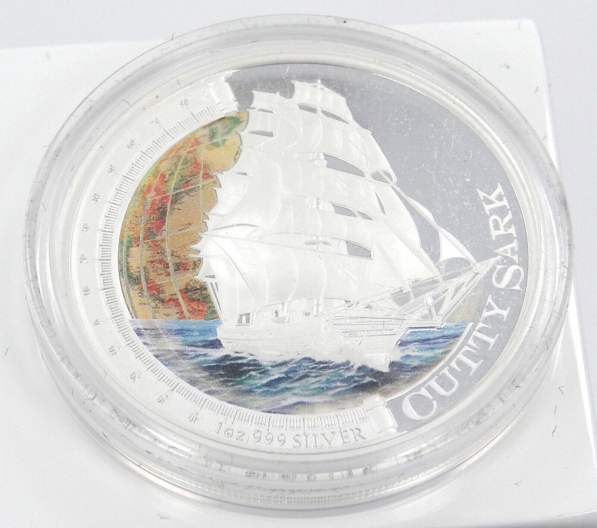 1 Oz Silver Coin 2012 $1 Tuvalu Ships That Changed The World Proof - Cutty Sark-classypw.com-1