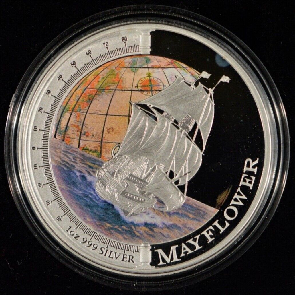 1 Oz Silver Coin 2012 $1 Tuvalu Ships That Changed the World - Mayflower-classypw.com-2