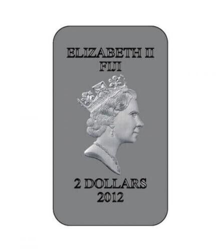 1 Oz Silver Coin 2012 $2 Fiji Orthodox Shrines - God&#39;s Bride PAMP only 3000 made-classypw.com-3