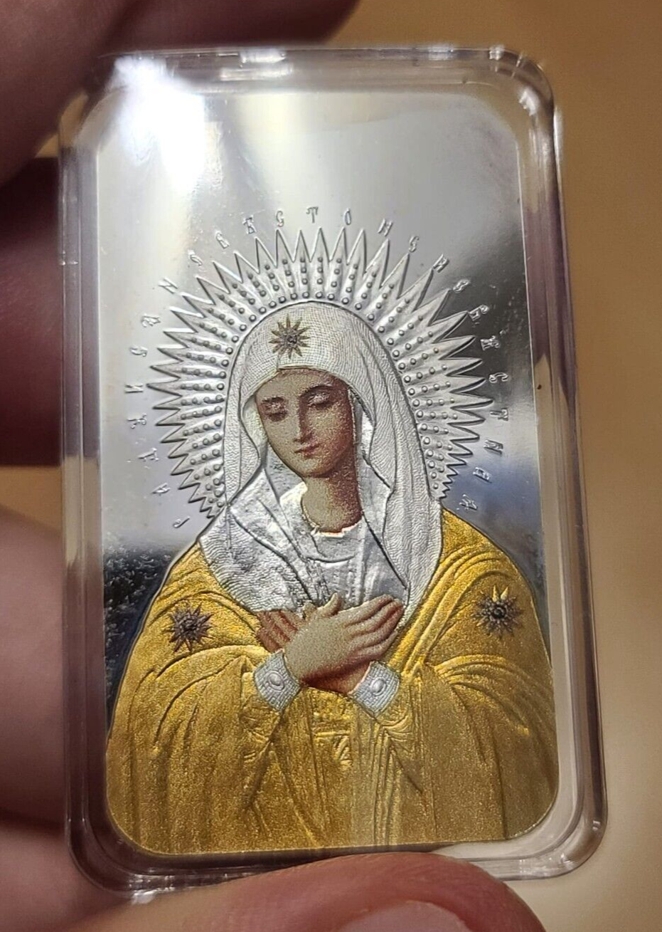 1 Oz Silver Coin 2012 $2 Fiji Orthodox Shrines - God&#39;s Bride PAMP only 3000 made-classypw.com-5