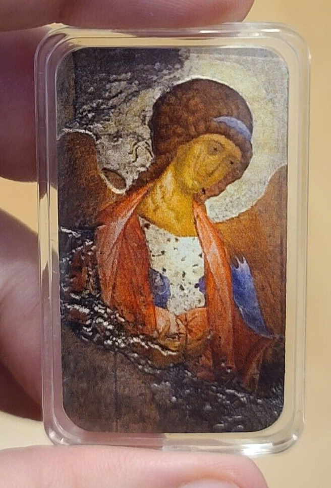 1 Oz Silver Coin 2012 $2 Orthodox Shrines - Andrei Rublev St Michael Archangel-classypw.com-5