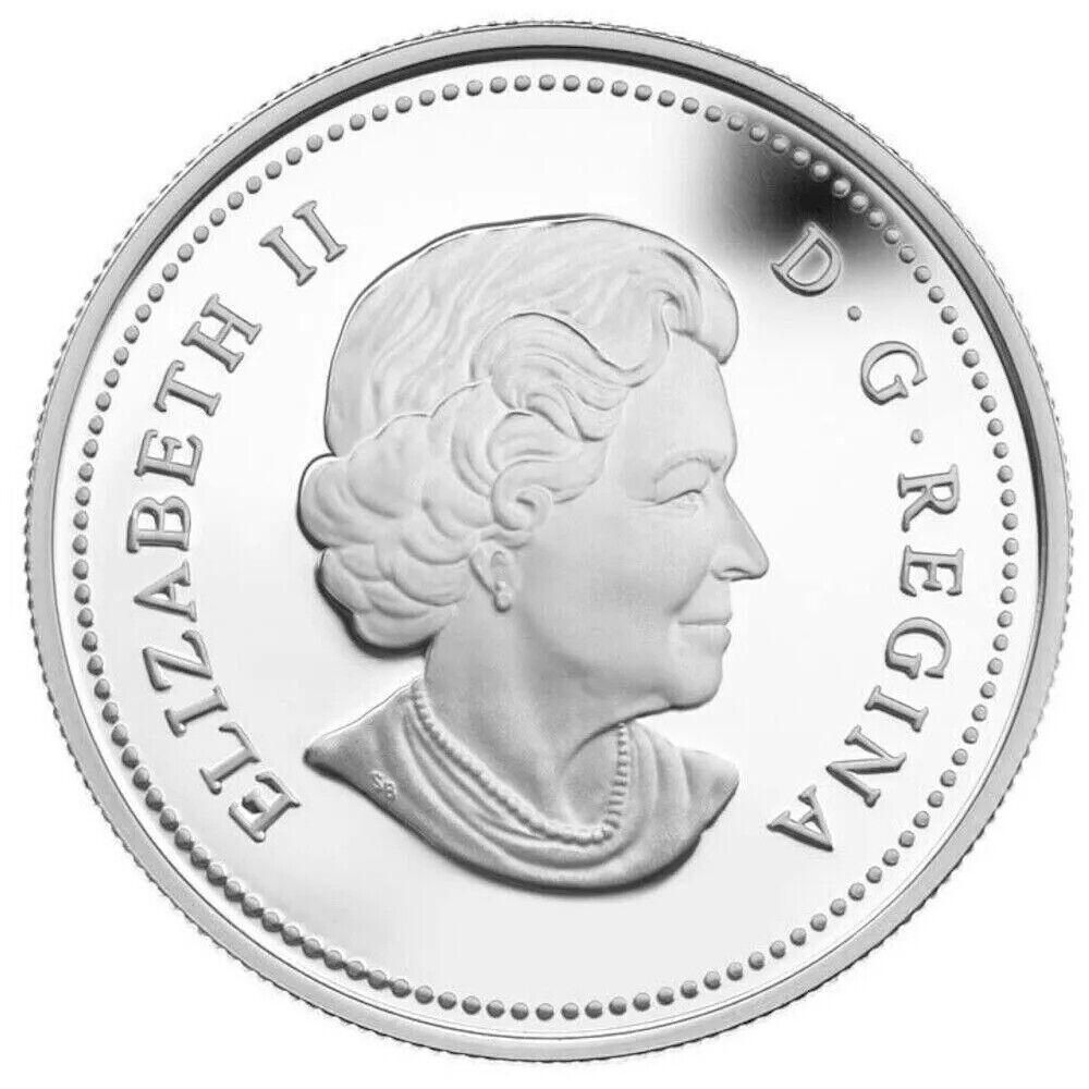 1 Oz Silver Coin 2012 $20 Canada Maple Leaf with Crystal Raindrop Swarovski-classypw.com-1