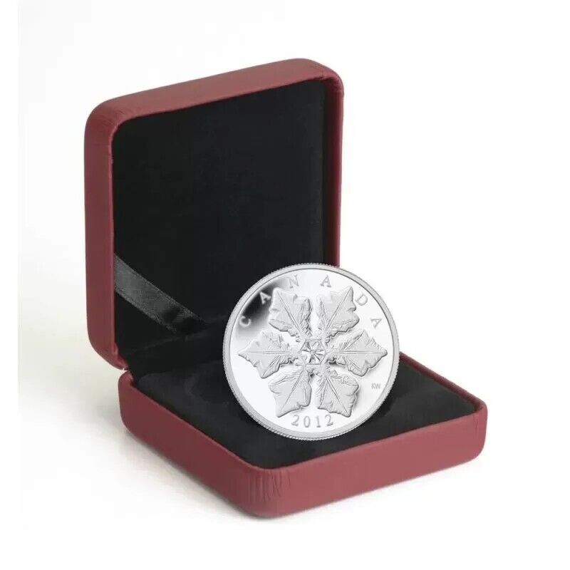 1 Oz Silver Coin 2012 $20 Canada Winter Crystal Snowflake Clear Swarovski-classypw.com-3
