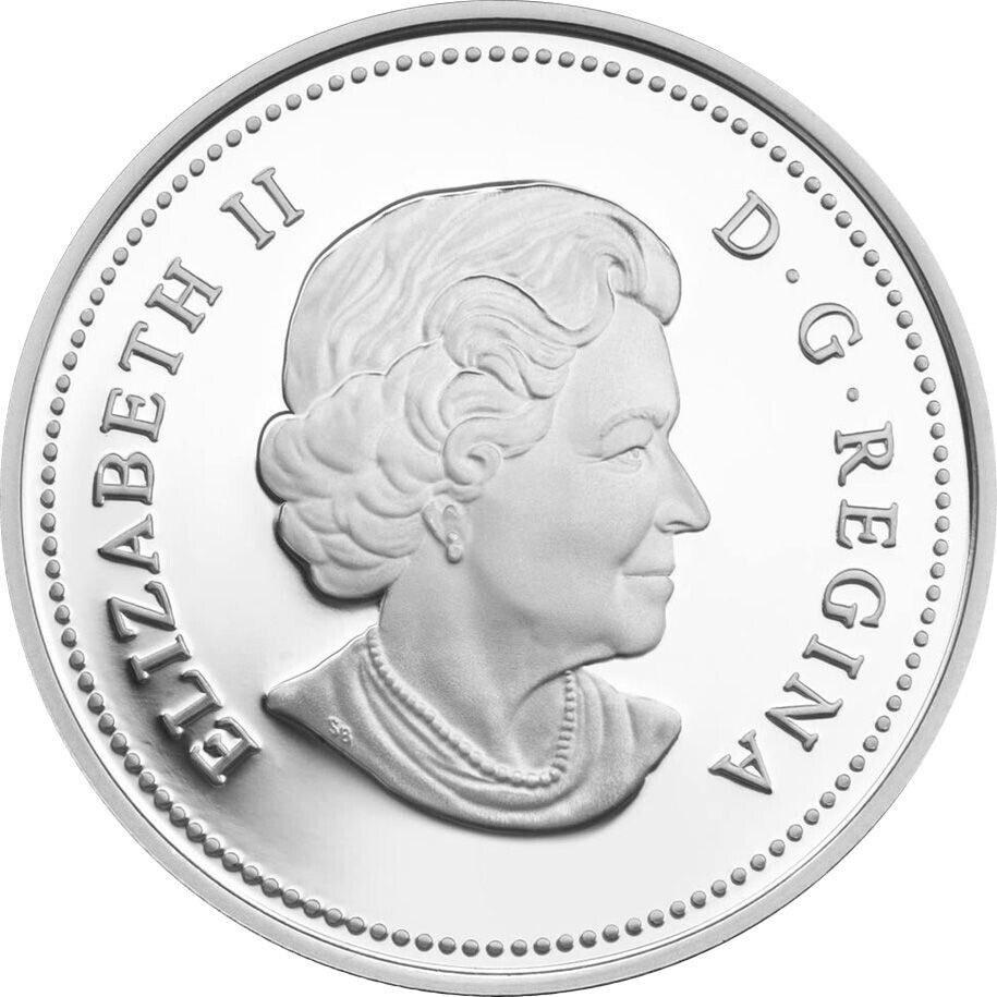 1 Oz Silver Coin 2012 Canada $20 The Queen's Diamond Jubilee Swarovski Crystal-classypw.com-1