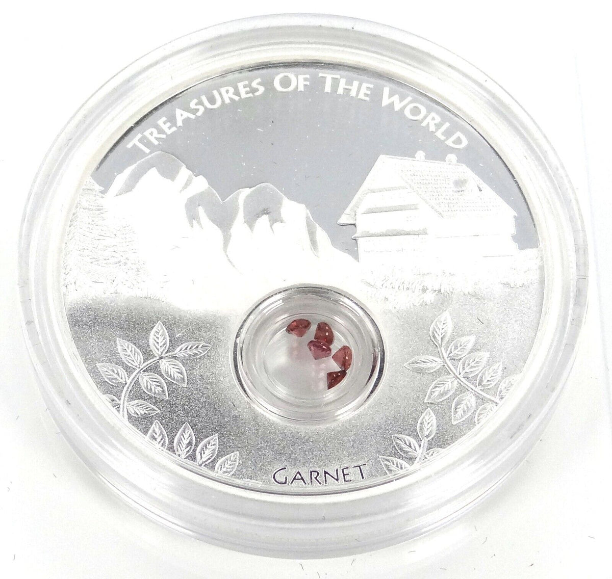 1 Oz Silver Coin 2013 $1 Australia Treasures of the World Europe - Garnet Locket-classypw.com-1