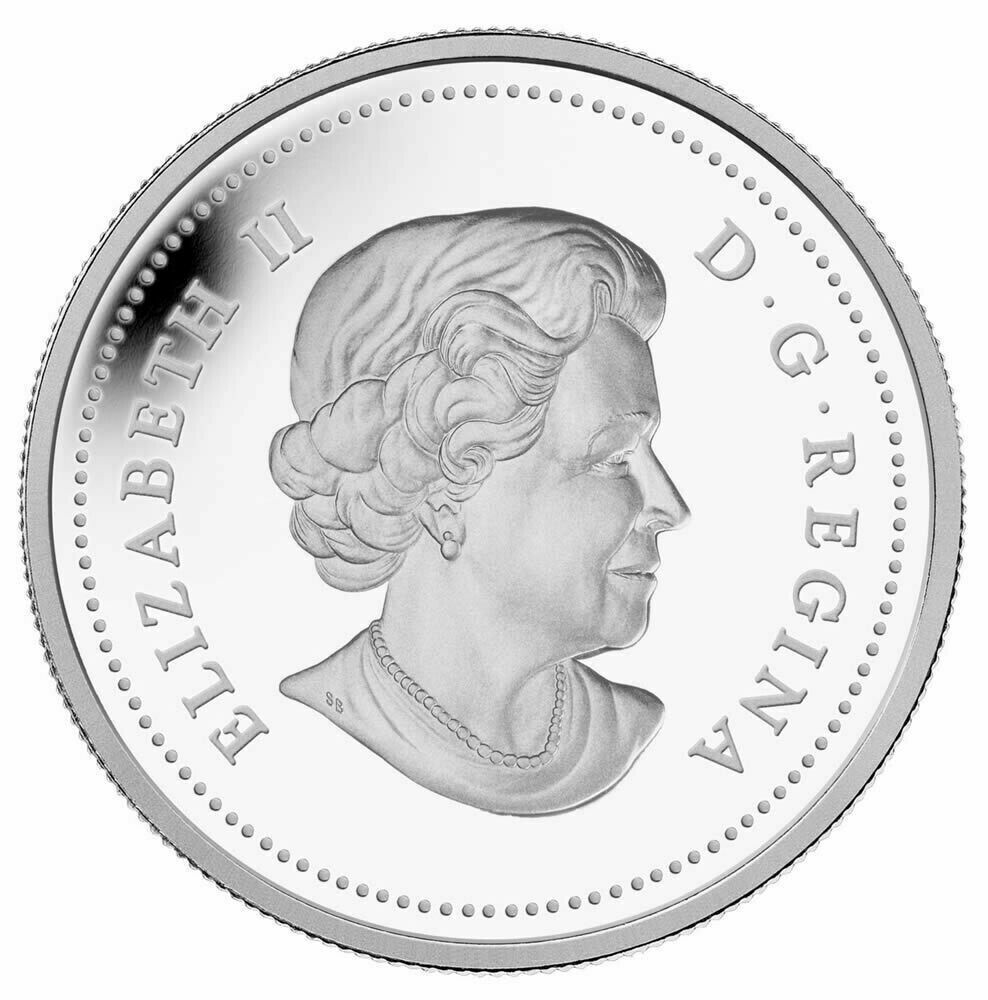 1 Oz Silver Coin 2013 $20 Canada Blue Flag Iris veriscolor Swarovski Dew Drops-classypw.com-2