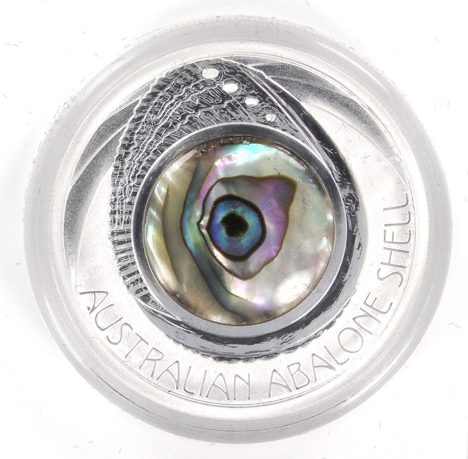Sea Shell Coin 1 Oz Silver Coin 2014 $1 Australia Australian Abalone Shell Proof Coin ...