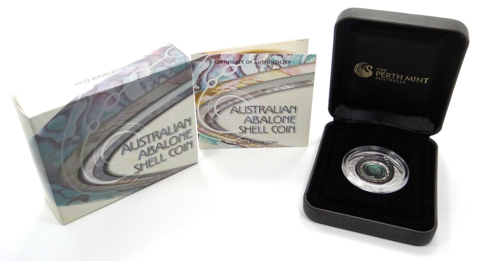 1 Oz Silver Coin 2014 $1 Australia Australian Abalone Shell Proof Coin Version 2-classypw.com-4