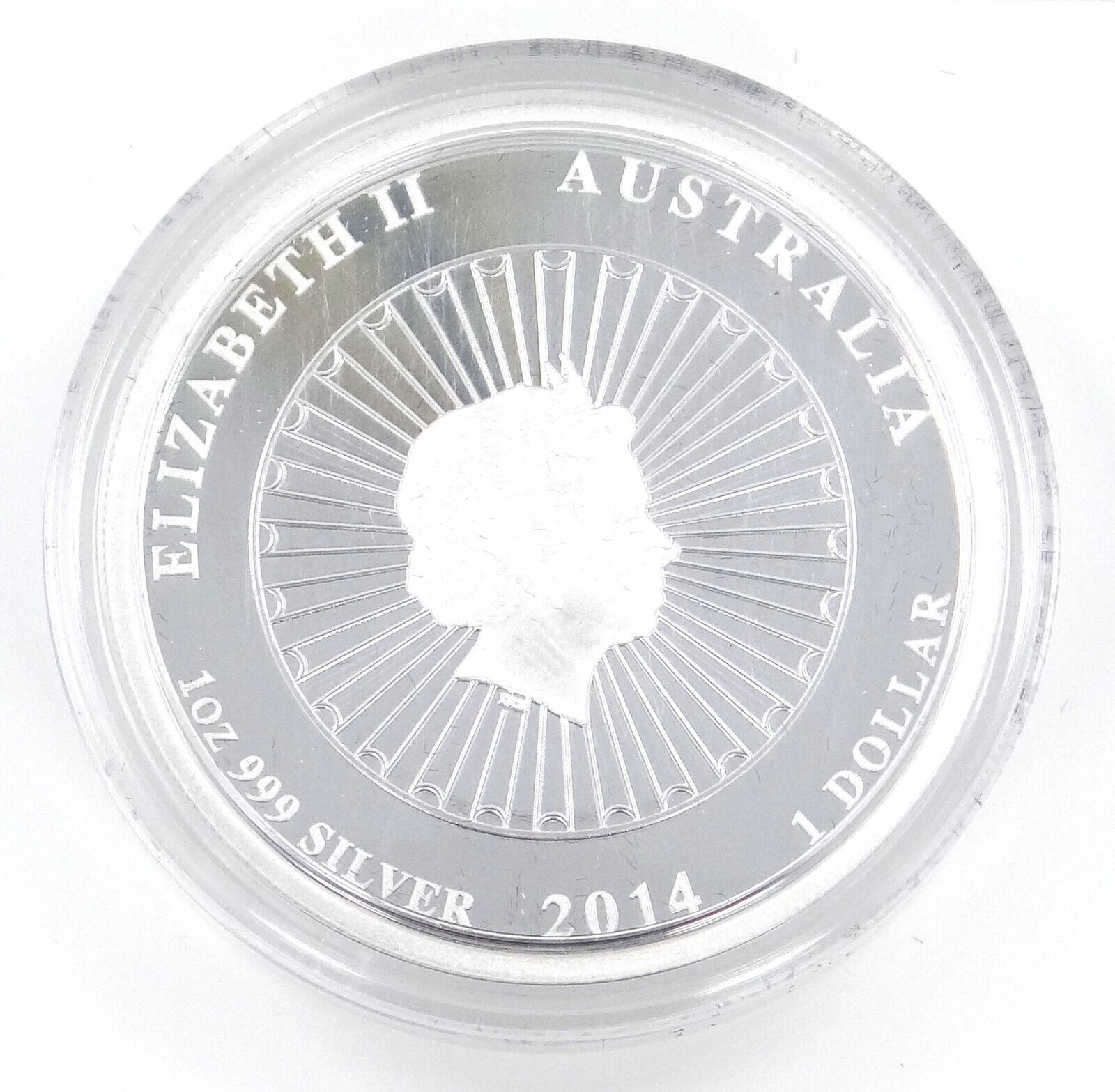 1 Oz Silver Coin 2014 $1 Australia Australian Abalone Shell Proof Coin Version 3-classypw.com-2