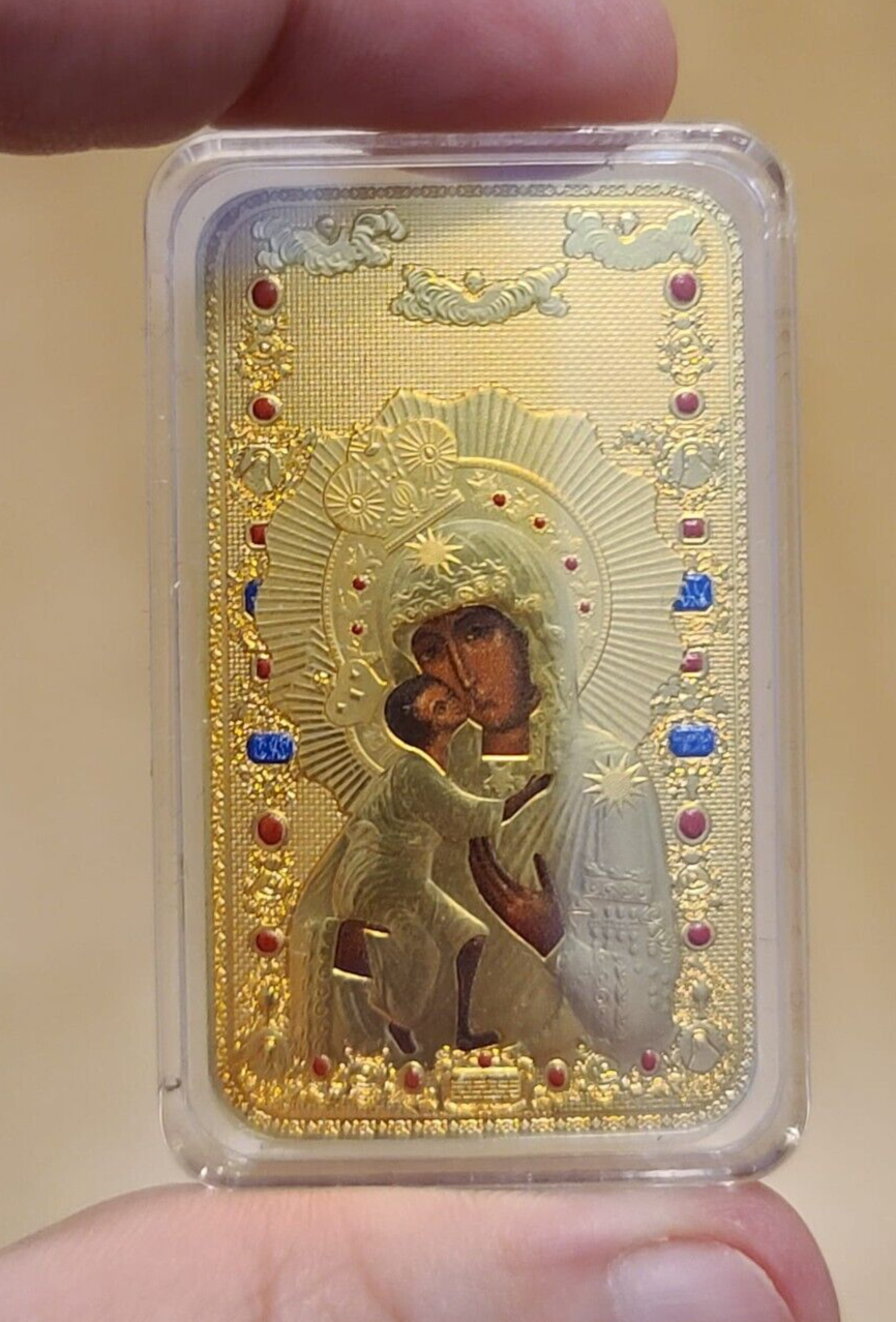 1 Oz Silver Coin 2014 $2 Orthodox Shrines - Feodorovskaya Mother of God - Gilded-classypw.com-6