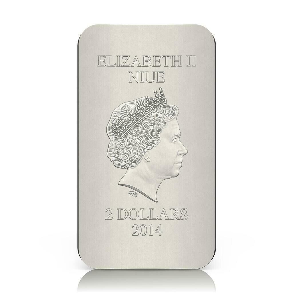 1 Oz Silver Coin 2014 $2 Orthodox Shrines - St. John The Baptist PAMP only 3000-classypw.com-3