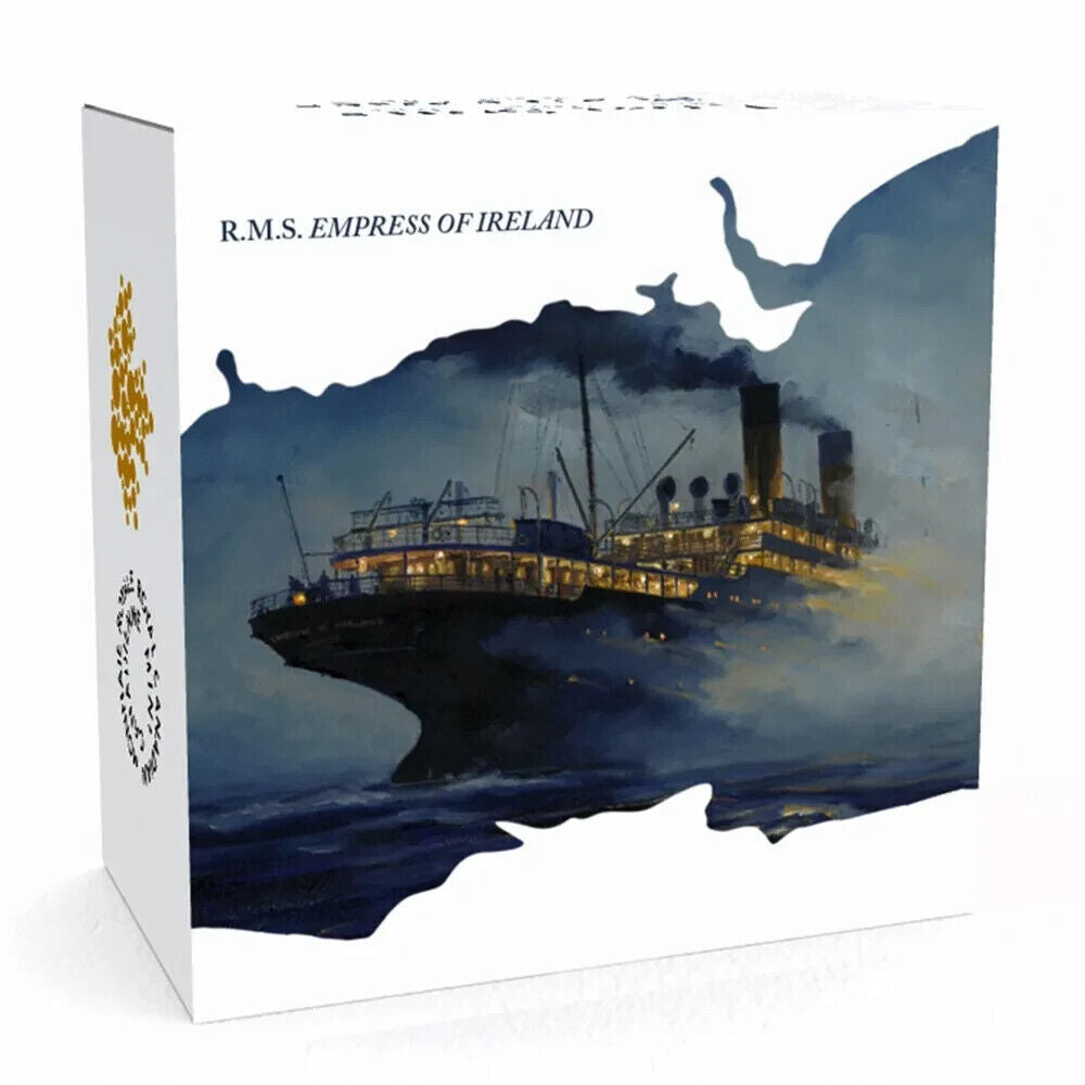 1 Oz Silver Coin 2014 $20 Canada Lost Ships Canadian Waters RMS Empress Ireland-classypw.com-4