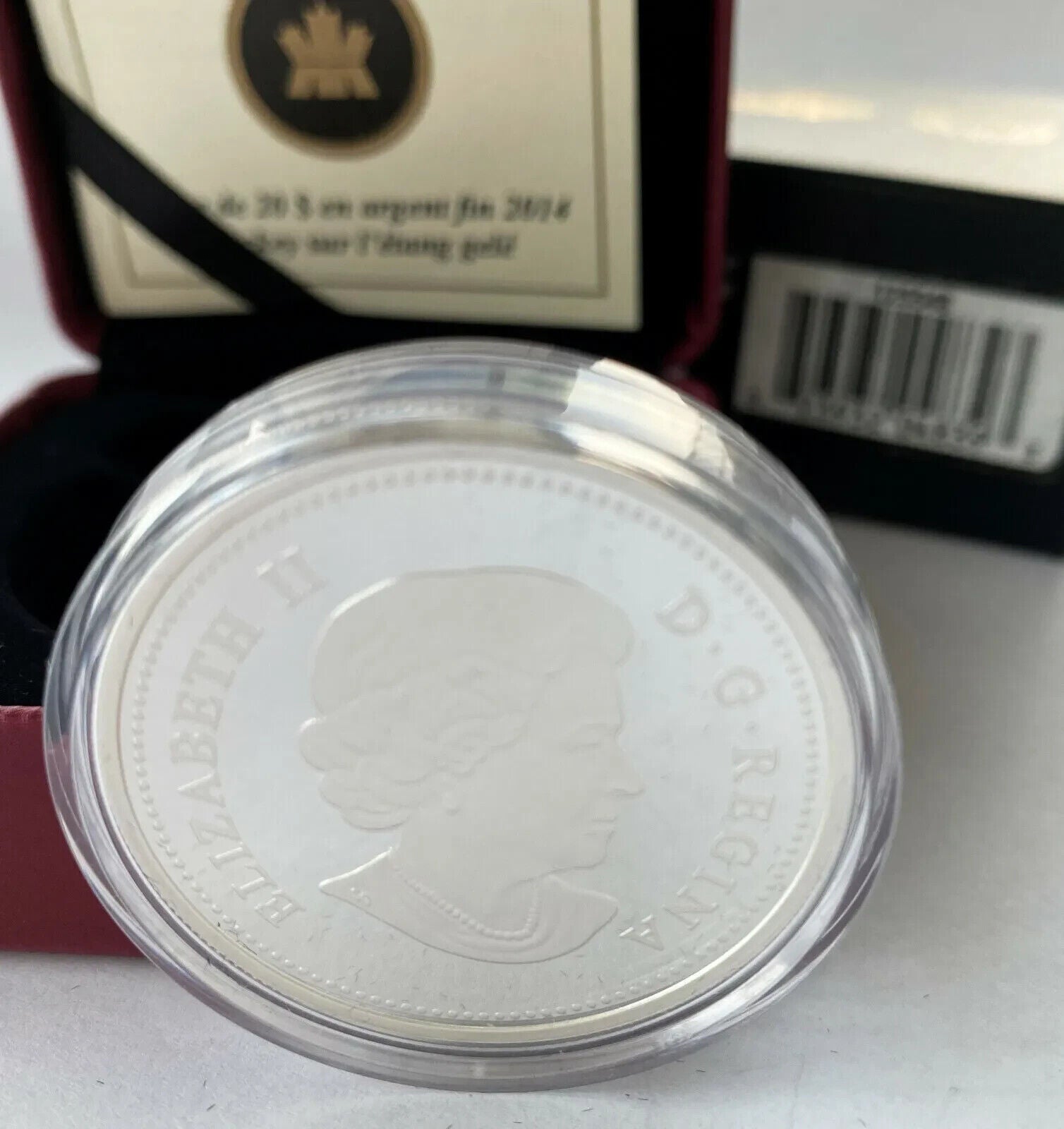 1 Oz Silver Coin 2014 Canada $20 Color Proof Pond Hockey-classypw.com-5