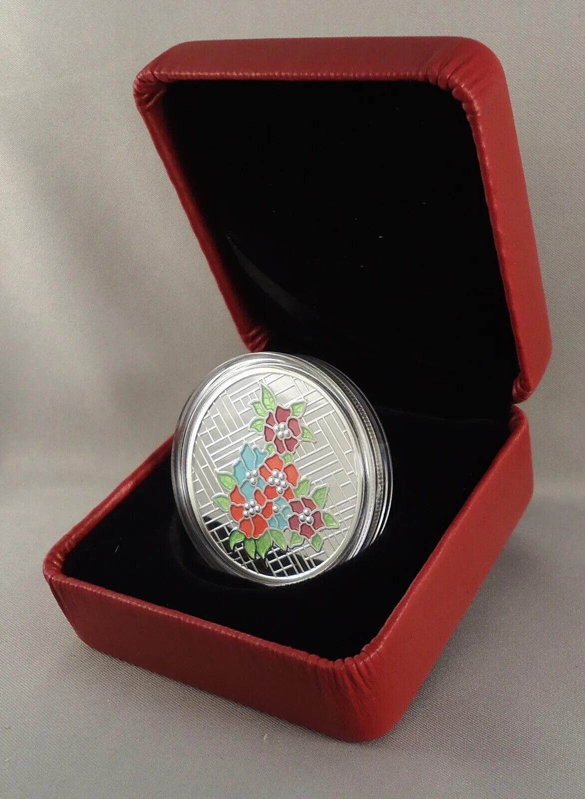 1 Oz Silver Coin 2014 Canada $20 Stained Glass: Craigdarroch Castle Enamel-classypw.com-4